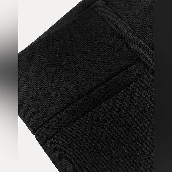 ZARA ZW Collection Black Cropped Blazer Suit Set - Picture 13 of 16